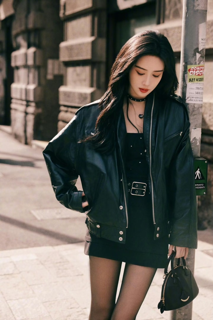 网友票选出最适合穿皮衣的女明星：TOP9 王楚然TOP8 周也TOP7 程潇TO