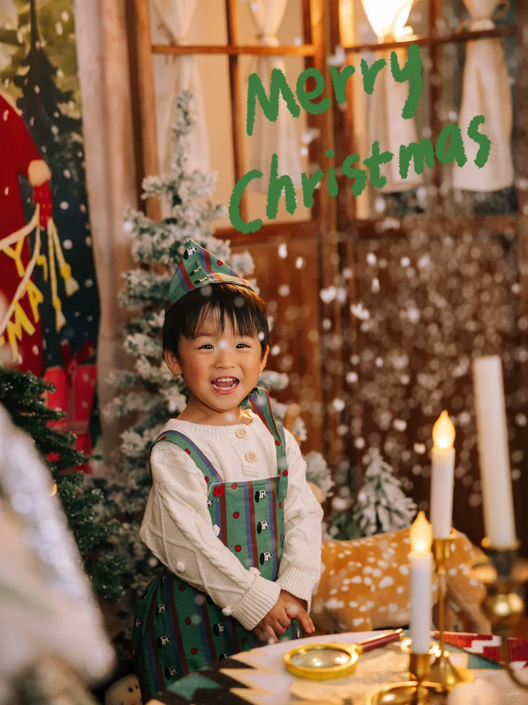 ✨氛围感满满的圣诞写真来啦🎄郑州周岁照