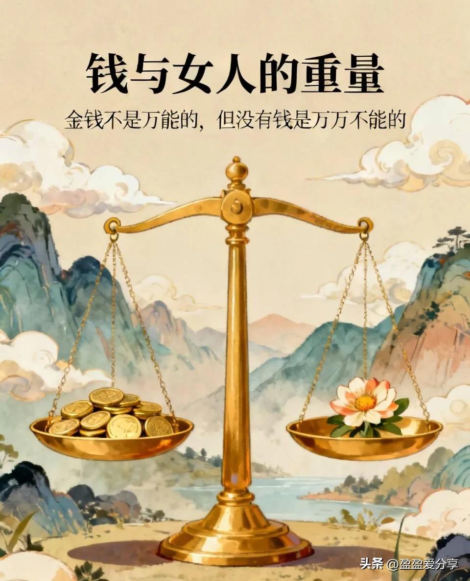 没钱，感情都带着紧巴；没她，赚再多也空落落的。
但现实是——有钱能引来很多人，可