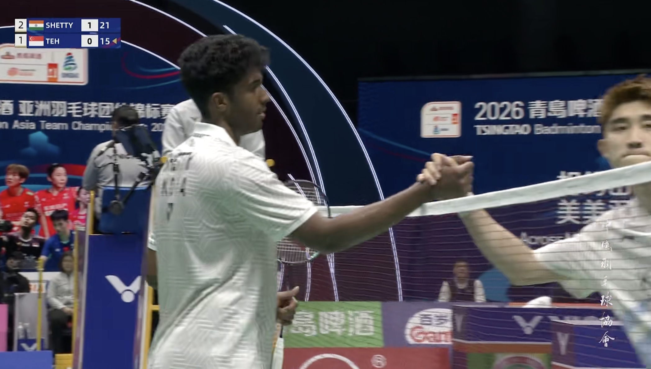 2026亚洲羽毛球团体锦标赛 【男团C组：印度🇮🇳 2-1 🇸🇬新加坡】