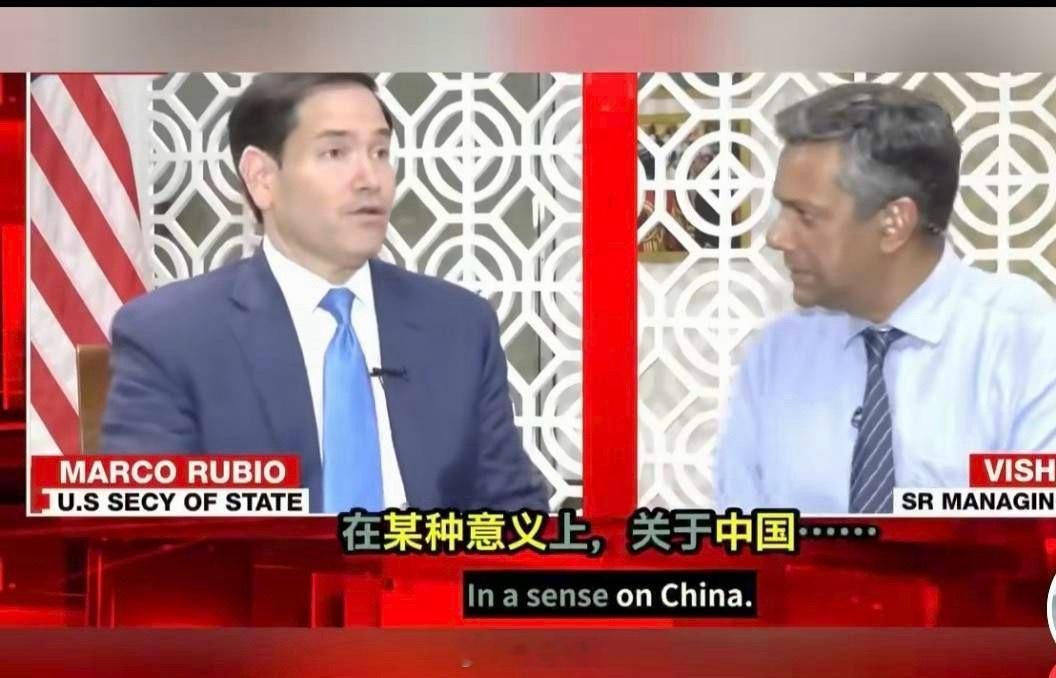 卢比奥在印度接受媒体专访时，印度记者想找事，想把问题扯到中国身上来，然后抹黑中国
