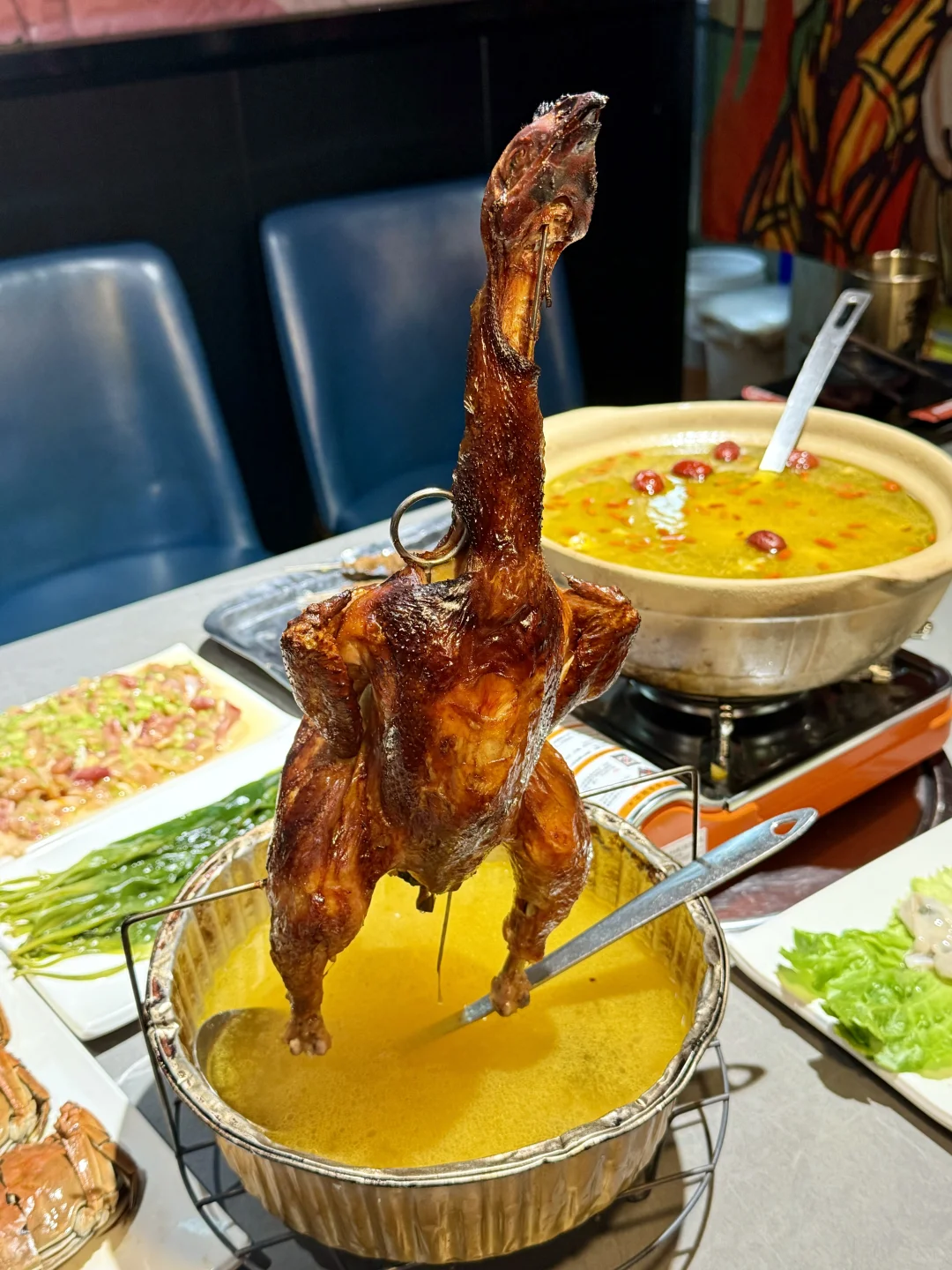 吃柴火烤鸡不用去野摊，南湖真的什么都有……