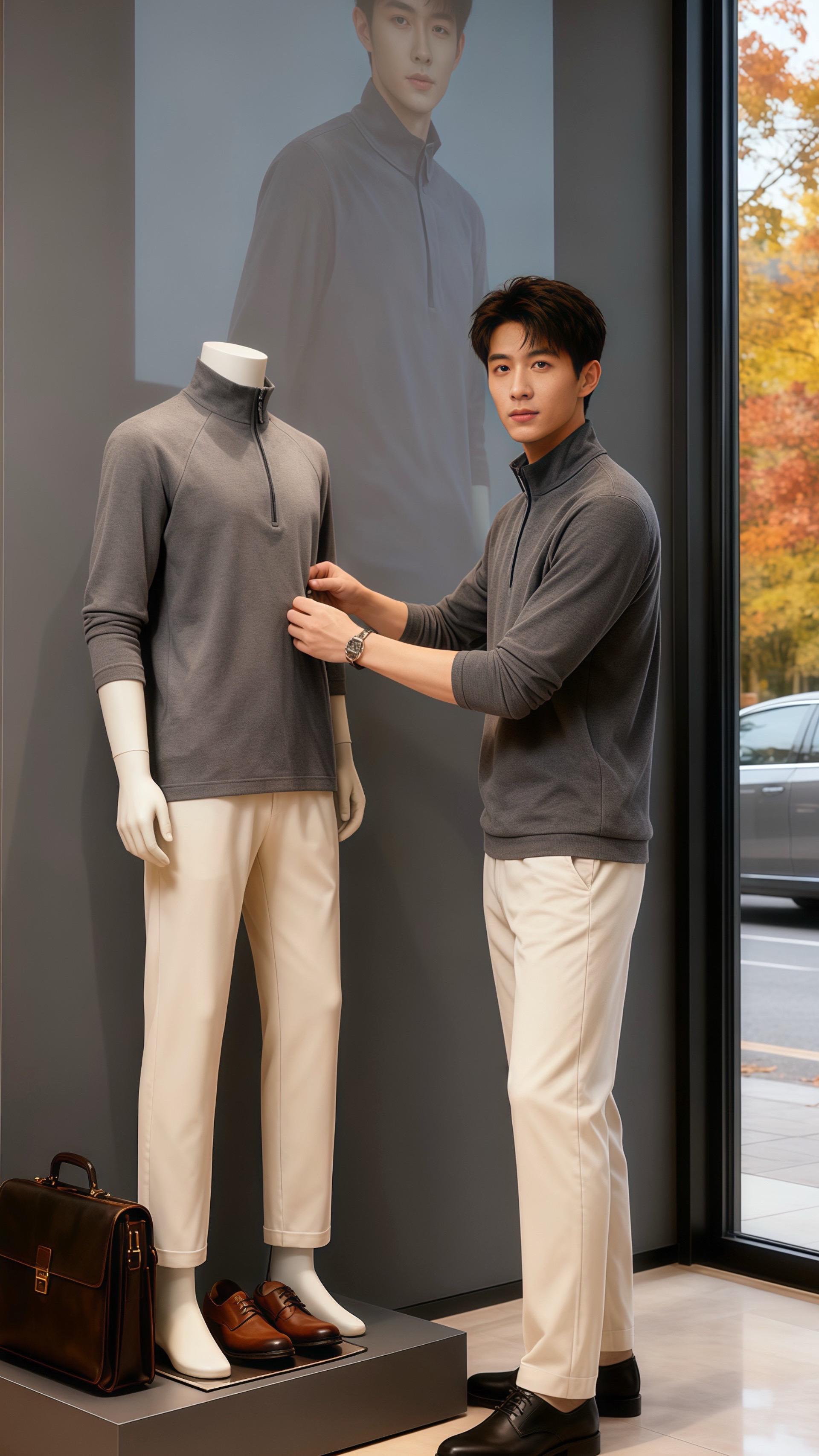 转角的暖阳  林默站在咖啡店的落地窗前，指尖触过温热的咖啡杯。窗外秋叶...