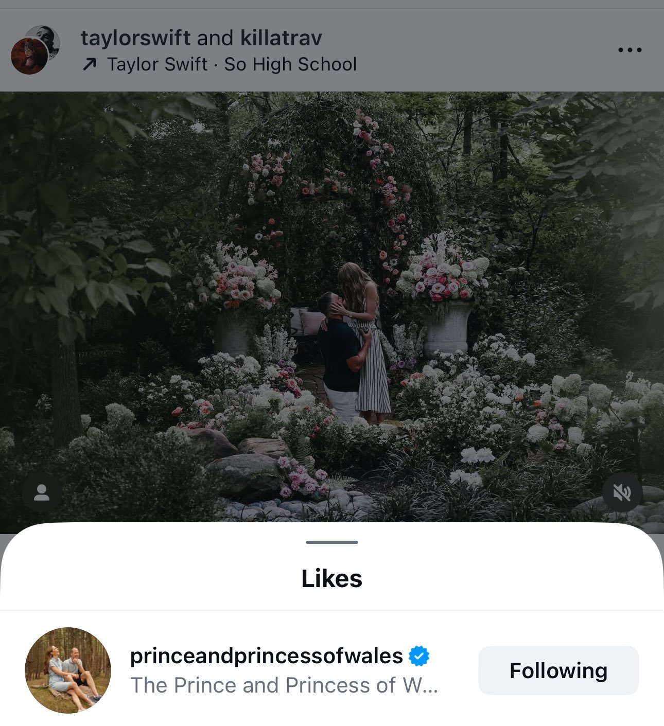肯辛顿宫（或者说是威尔士家）对Taylor的喜欢真不是一点两点三点……大半夜霉霉