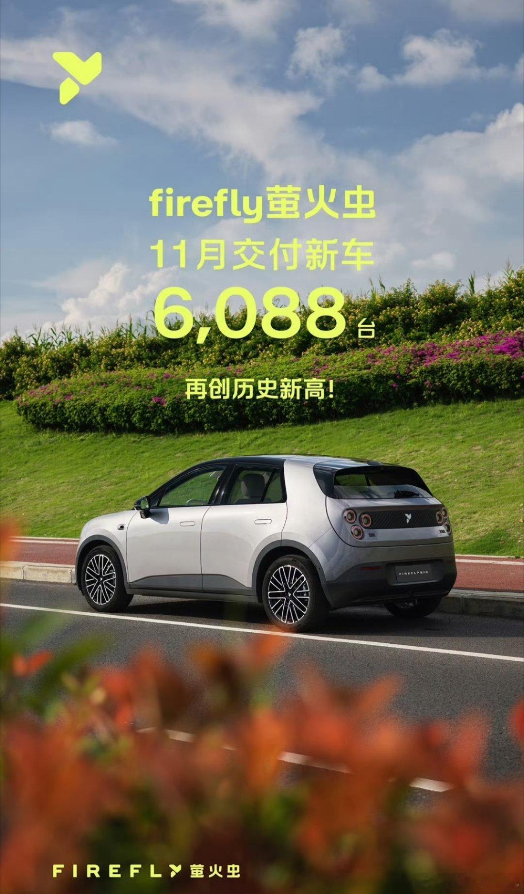 萤火虫11月交付6088台，再创历史新高，牛逼👍👍👍蔚来汽车蔚来可期大局观