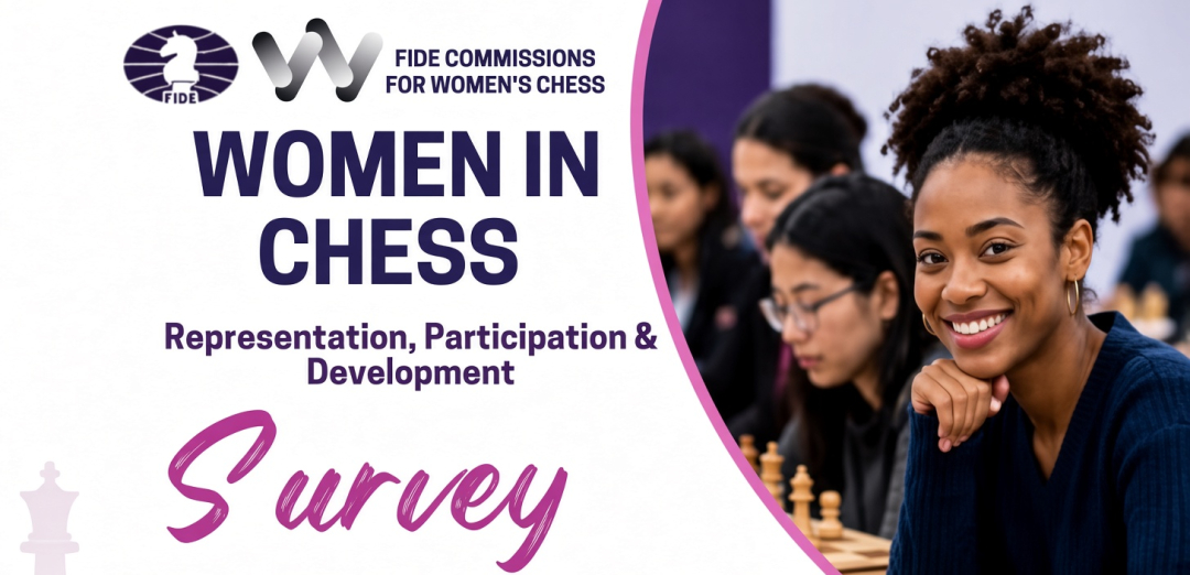 贴文：国际棋联发布全球女性国际象棋调查报告，揭示女性在国际象棋领域的真实体验、参