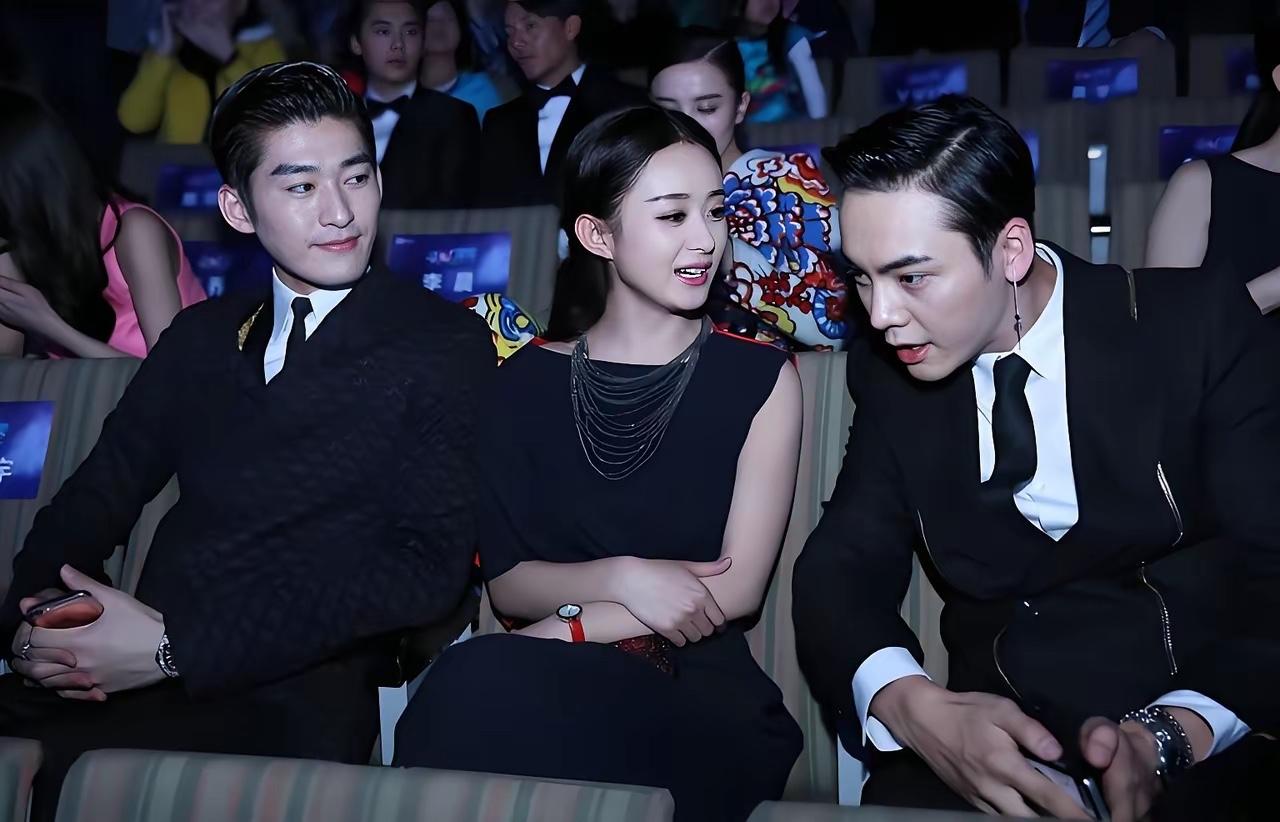 赵丽颖和陈伟霆在聊什么呢，看上去聊得非常开心