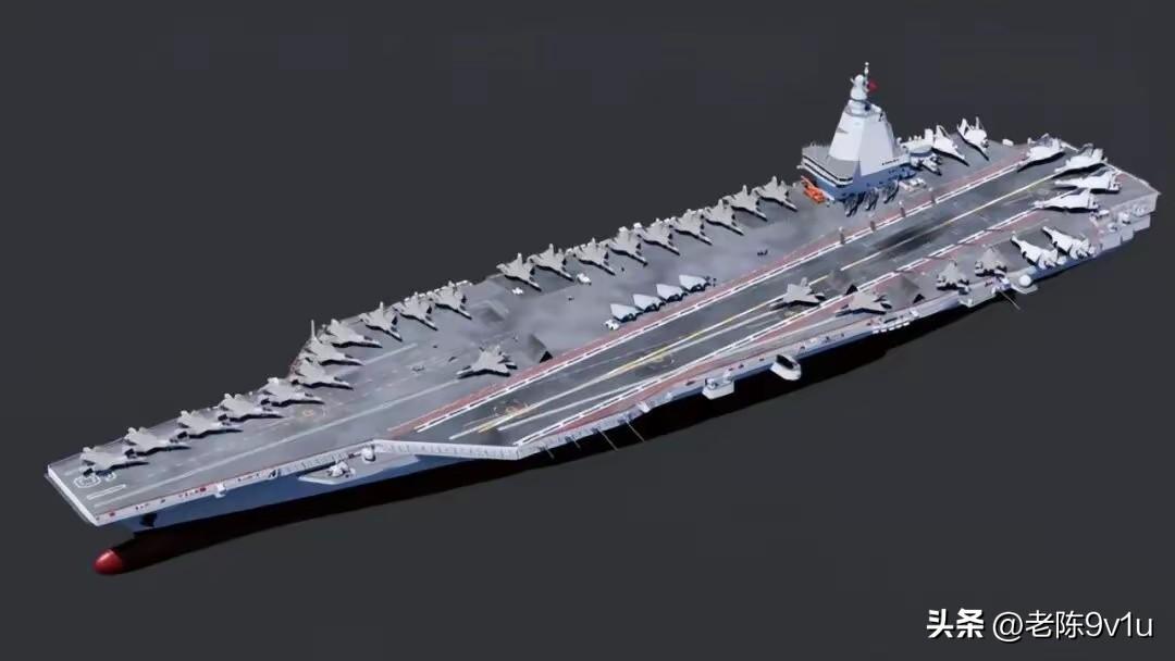 美媒预测中国到2035年可能有9艘航母，福建舰已入列，技术从辽宁舰到福建舰快速跃