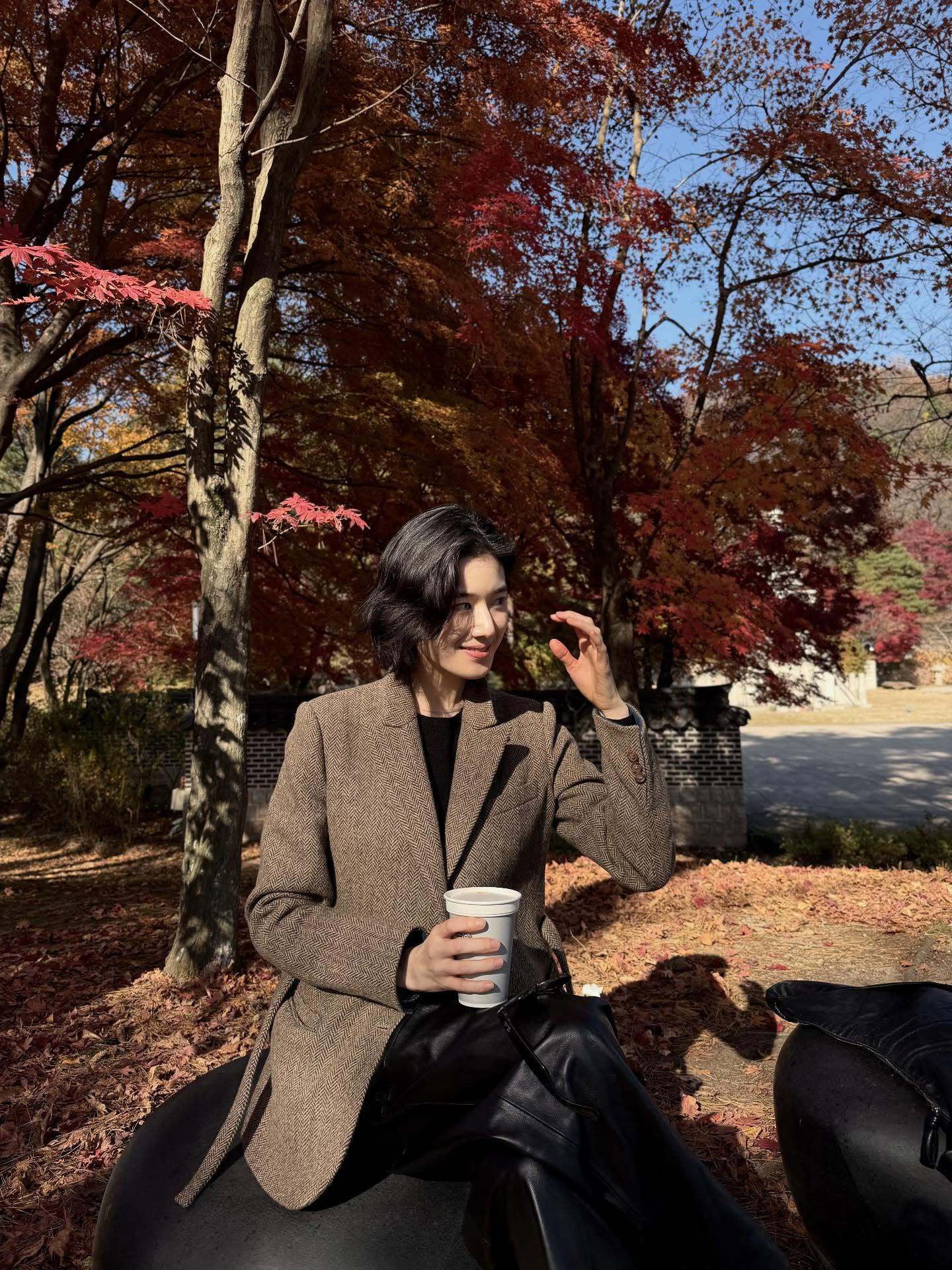 郑恩彩的秋日户外明信片🍂 