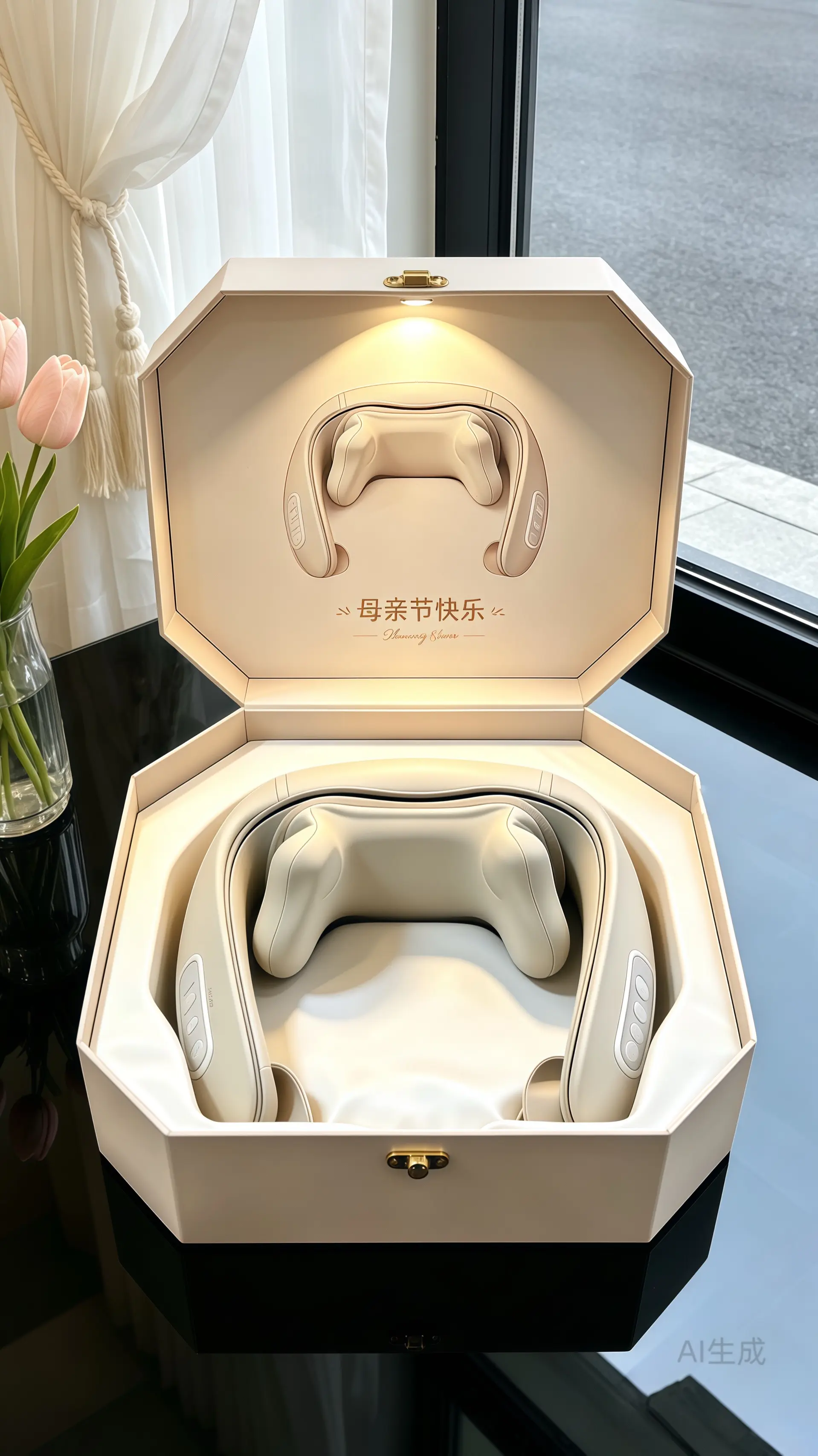 腰颈按摩披肩。