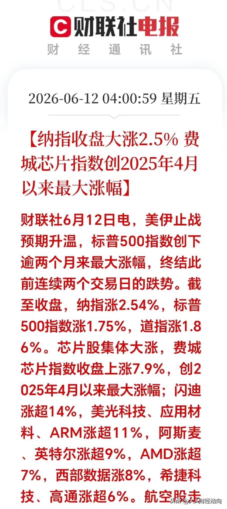 下周芯片半导体将要一飞冲天。

昨晚美股科技芯片半导体全面爆发，费城半导体指涨7