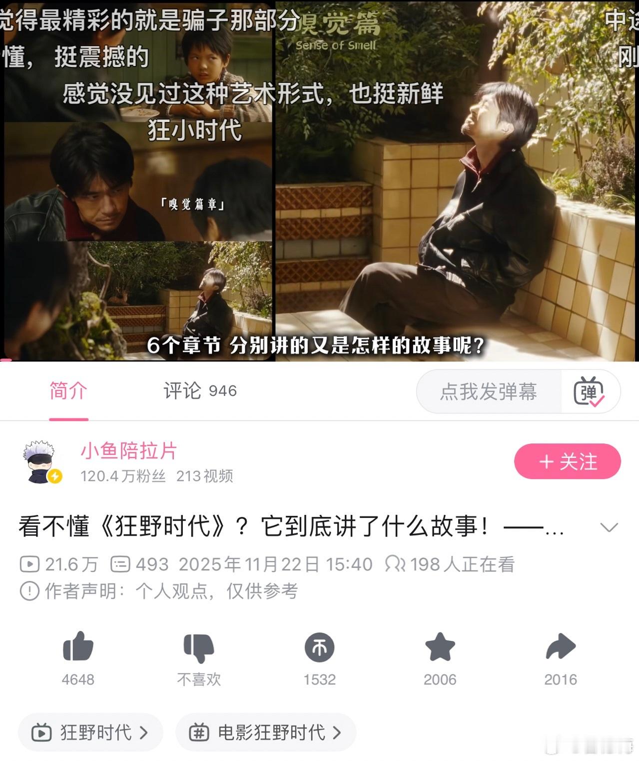 这届观众真是列文虎克转世，把四字弟弟的《狂野时代》扒的底裤都不剩！原来整个电影就