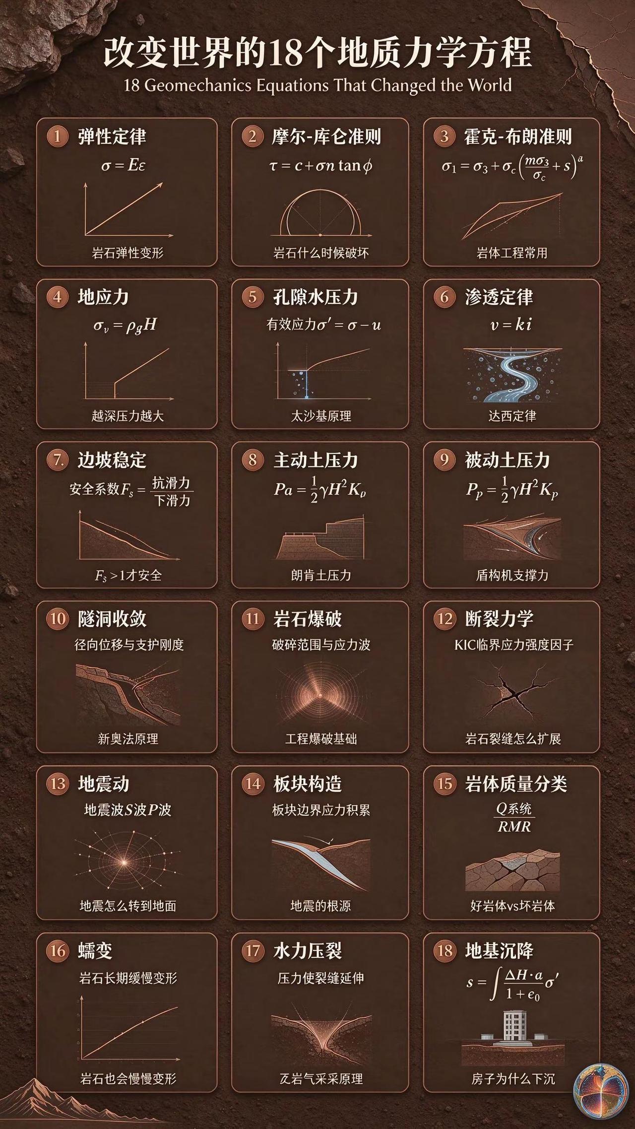 改变世界的18个地质力学方程。