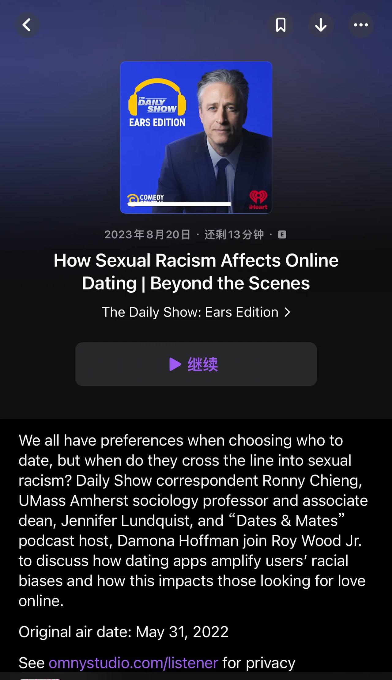 听podcast（播客）是练习英语听力的极好方法，
苹果自带的免费🆓app，可