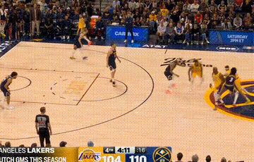 詹姆斯谈裁判未吹约基奇犯规的回合：“还是那套鬼话‘轻微接触（marginal）’