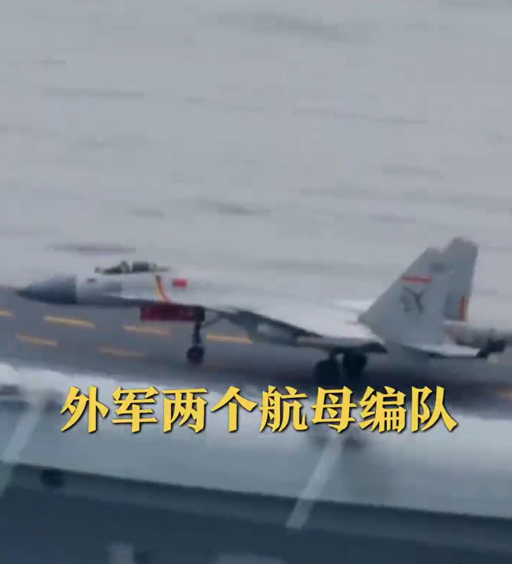 双航母编队，那不用猜了，全世界能一次出动两艘航母的，只有东大和西大。

外军，那
