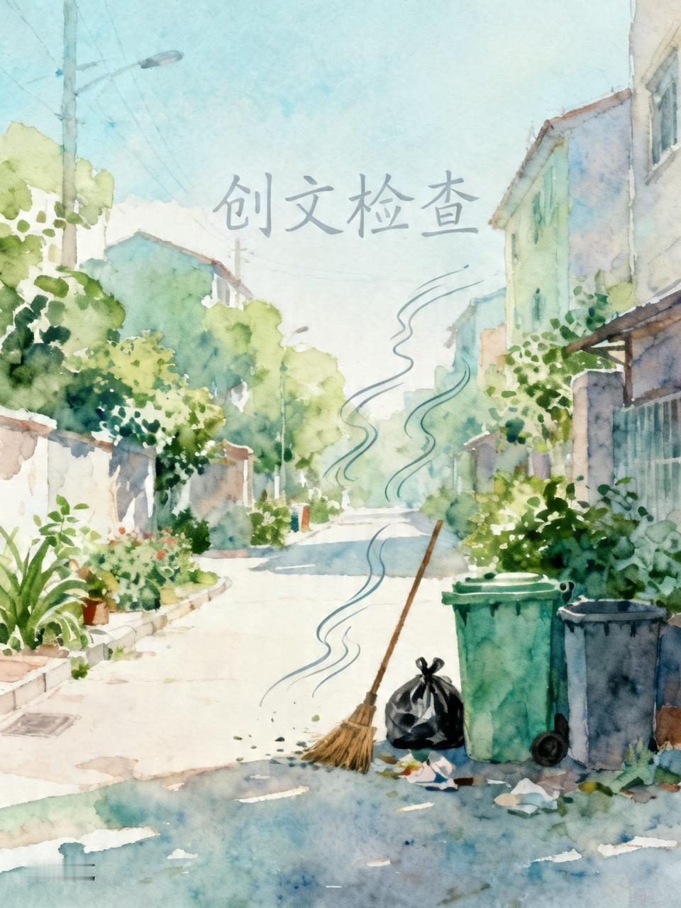 本周进行创文检查，社区邀请了一些社会闲散人员到街道小区协助打扫卫生。部分人员十分