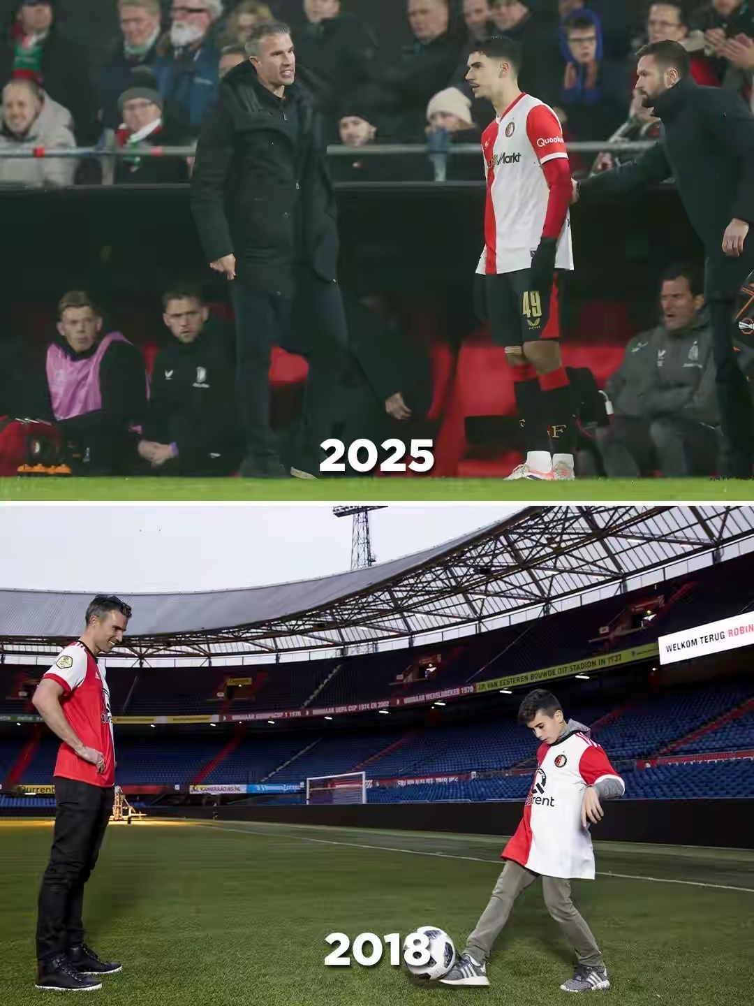 “上阵父子兵”，在欧联杯联赛阶段第5轮赛场成真。费耶诺德主场1-3不敌凯尔特人的