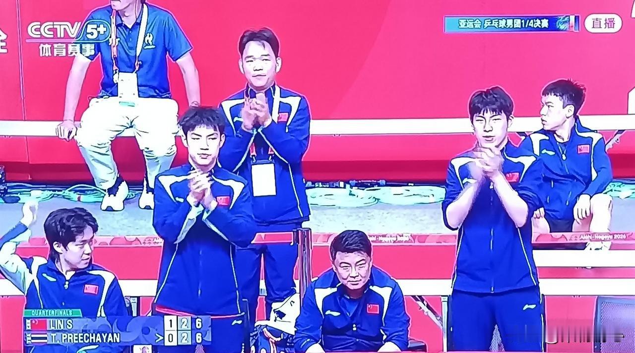 国乒男团3‑1力克泰国，晋级四强，半决赛将迎战中国台北。
 
名古屋亚运会乒乓球