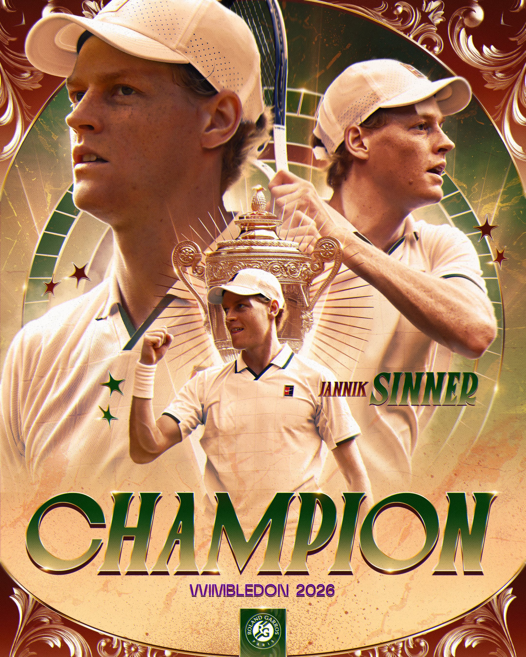 辛纳卫冕温网男单冠军 辛纳大满贯第五冠 四大满贯以及ATP和Tennis TV在