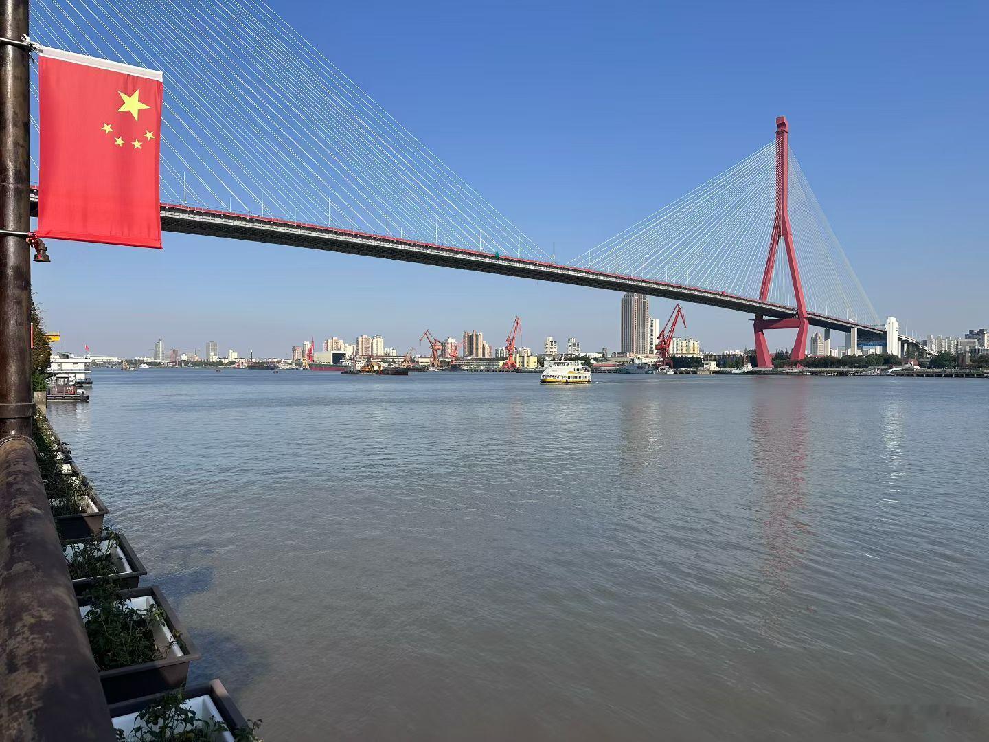 杨浦滨江依然那么美，今天CityWalk一下，心情舒畅！ ​​​
