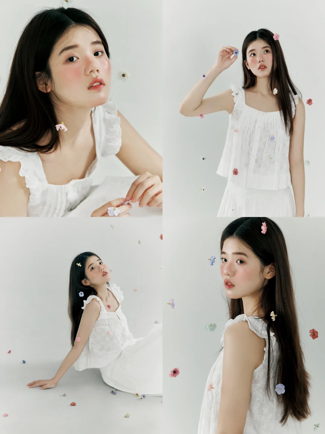 春天的氛围感少女 |上海独一份的悬浮花写真