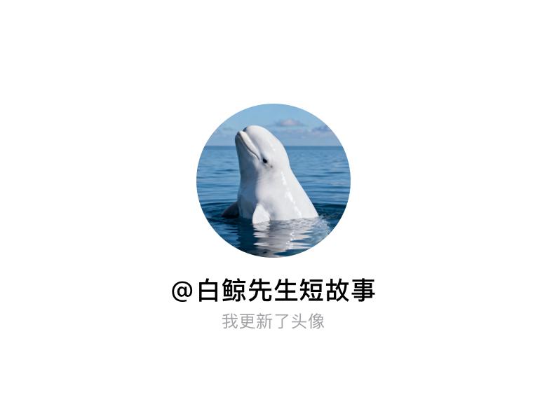 快来看看我新换的头像吧