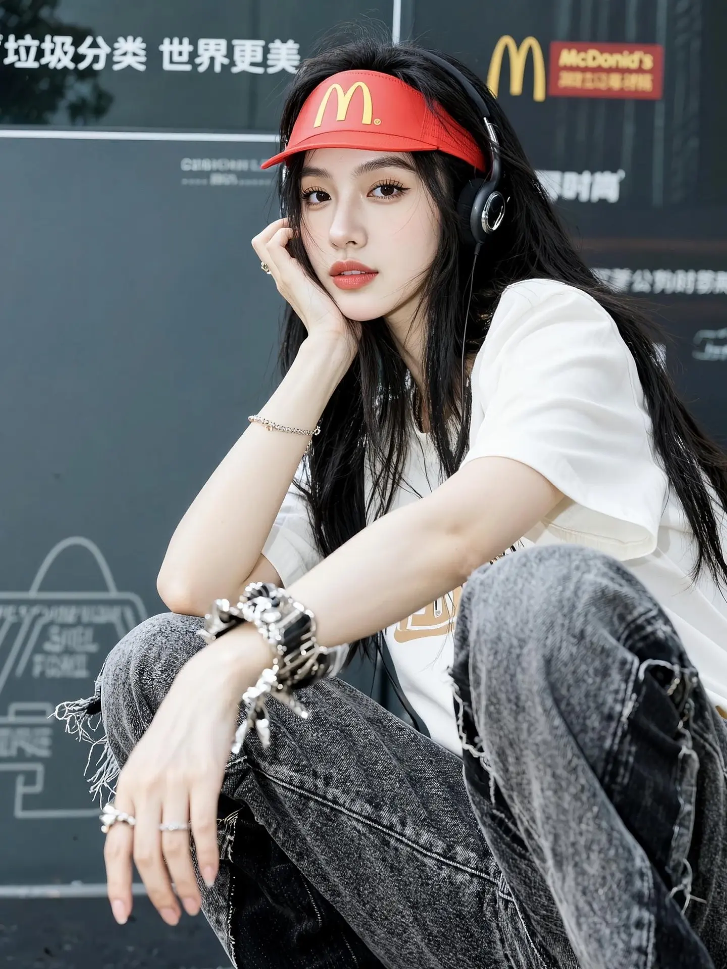 AI麦风生活照 随变ai随便玩 玩法合伙人计划 随变一拍都很夯 酷女孩