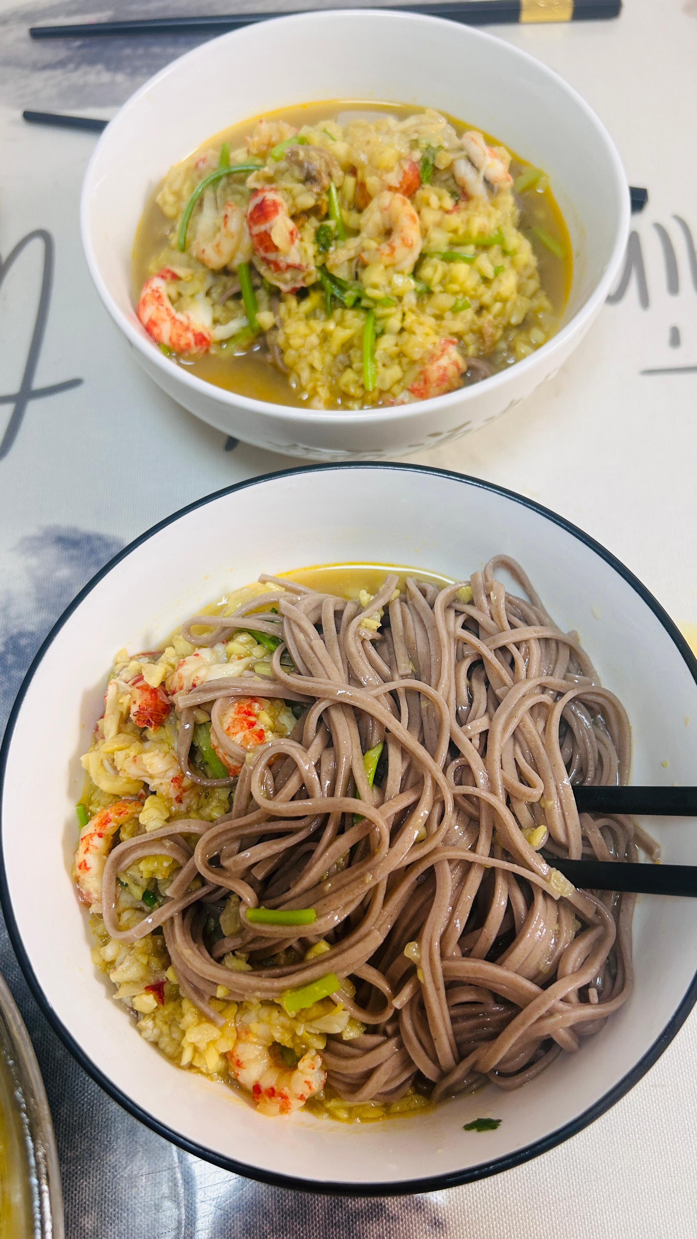 龙虾🦞尾拌荞麦面🍜美食