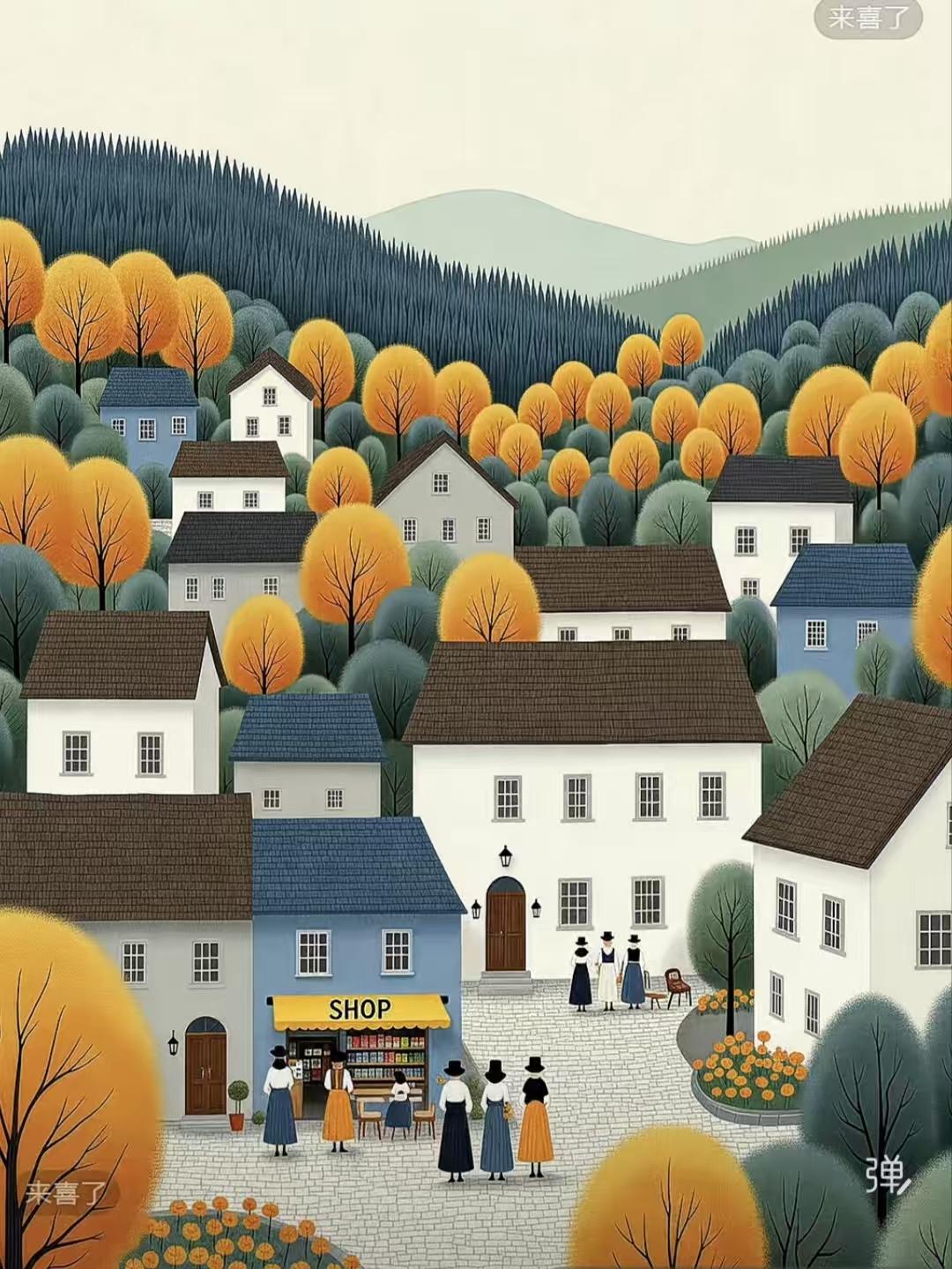 金字经·随心
欲向千山访，
且随万水长。
市井清风任我狂，
扬，情绪握手商。
怀