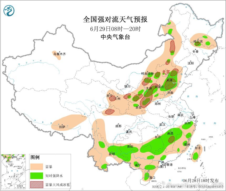 【强对流】今天云南 广西 广东 海南 福建 陕西 山西 河北 山东 吉林等地出现