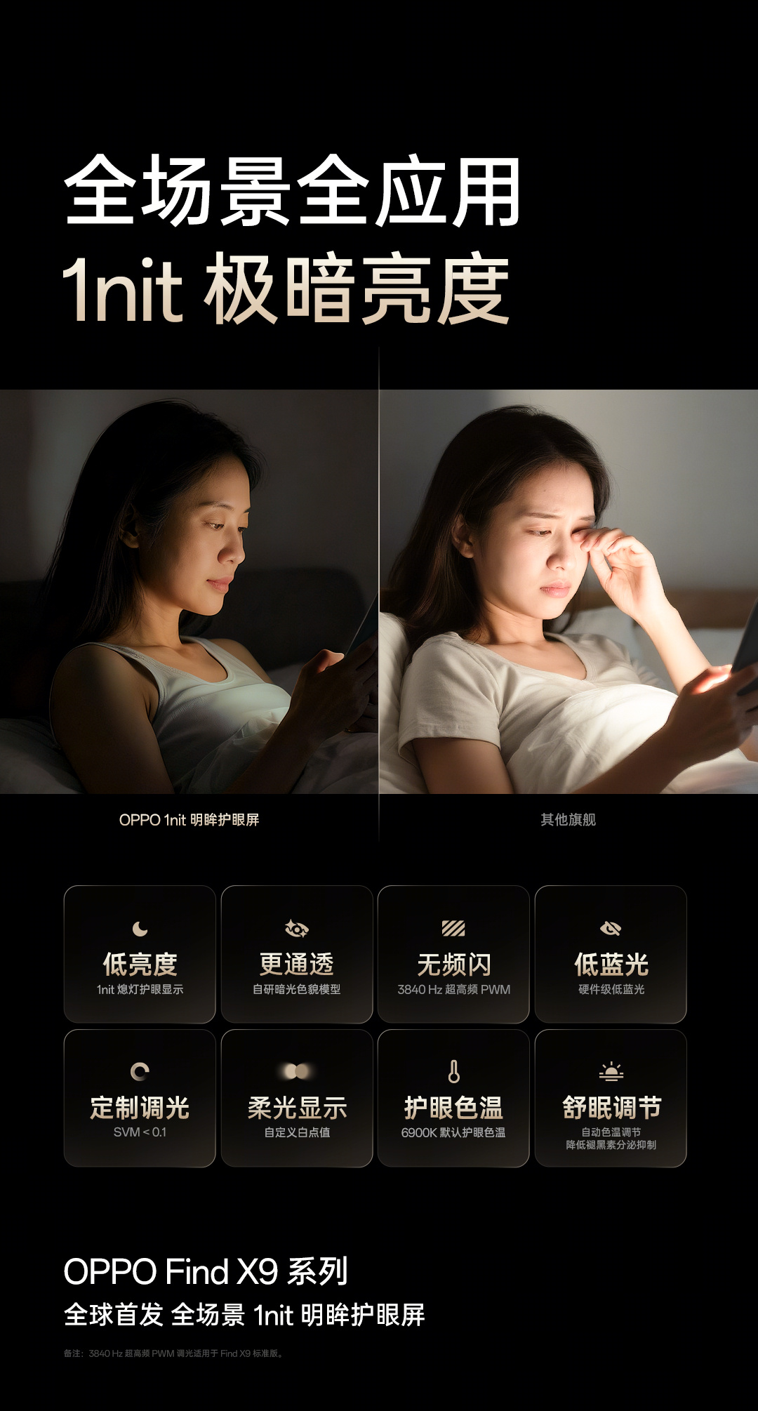 为了让大家玩手机的时候不用担心这担心那，OPPO Find X9也是拼了 系列首