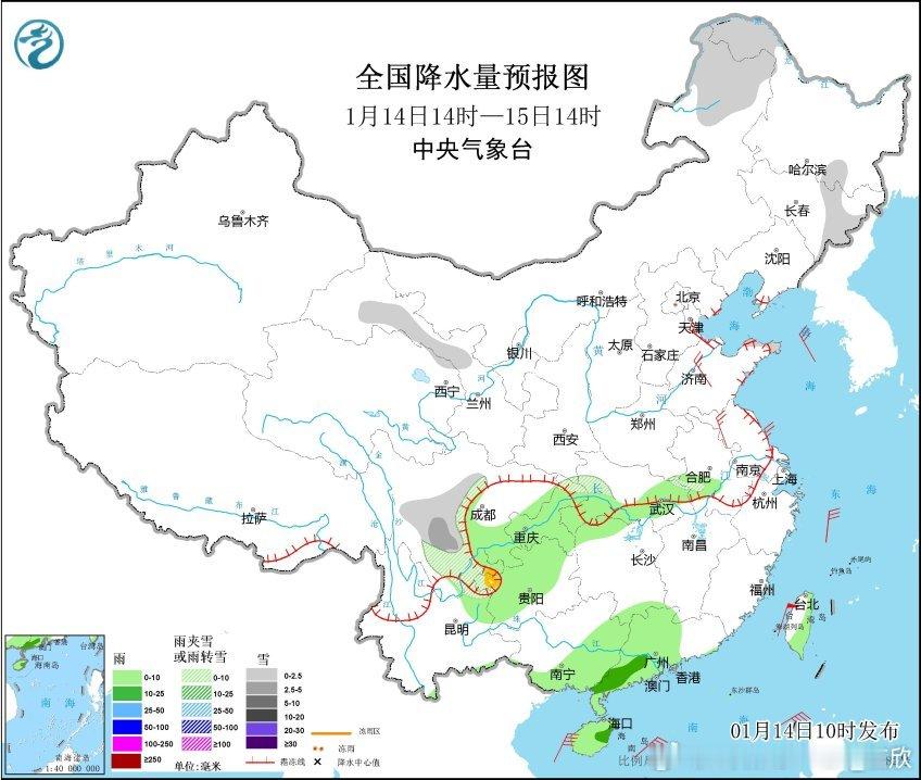 今明冷空气会导致降温，并且还有些雨雪。但总体看，今后7天，晴、暖，依然是主流。 