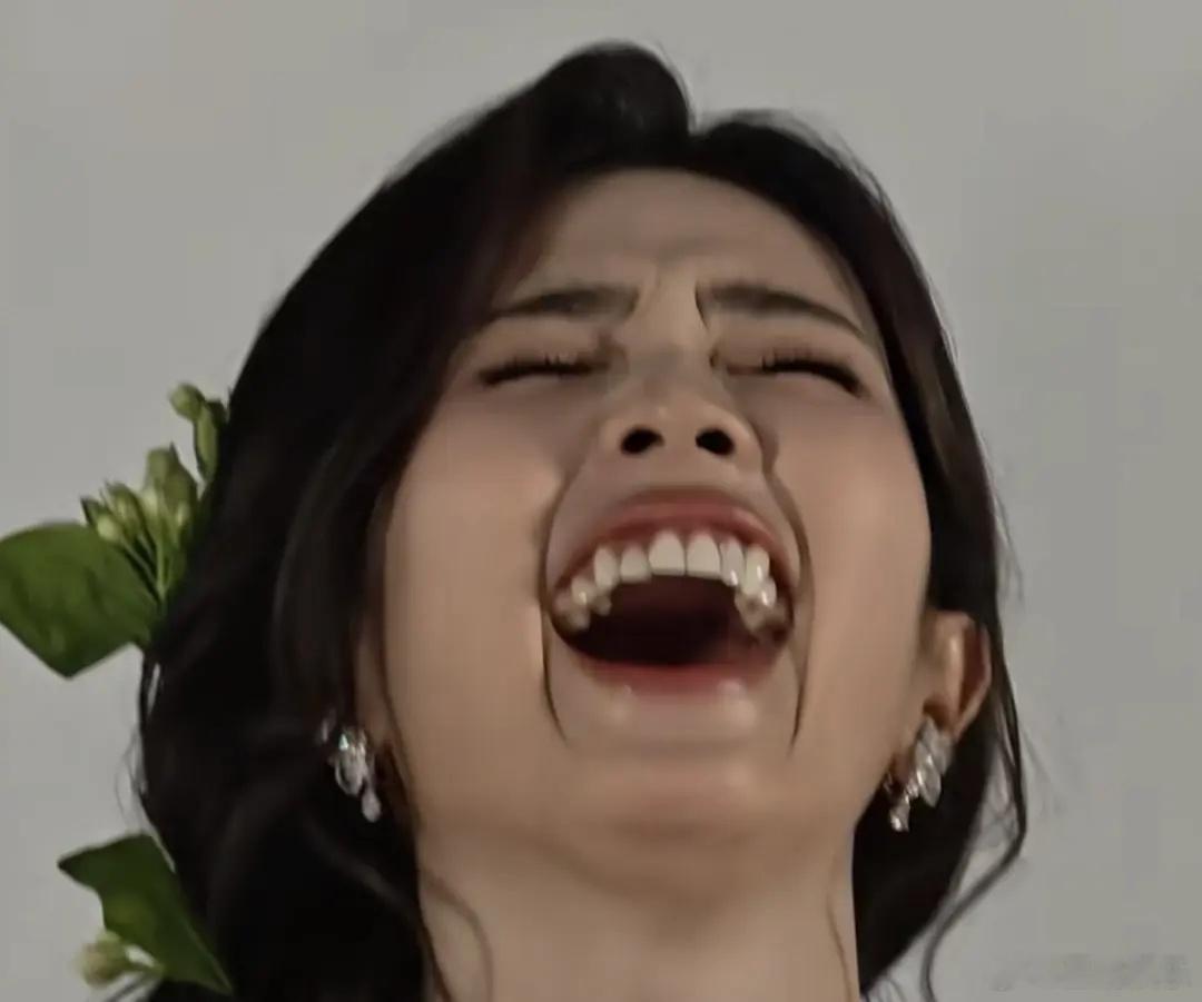 白鹿的法令纹都到下巴颏了 她能不能克制点别张这么大嘴 
