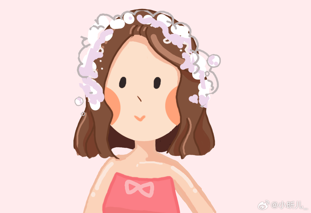 洗头公式洗头哪用那么多弯弯绕！简单公式就是：打湿头发→抹上洗发水搓出泡→冲干净→