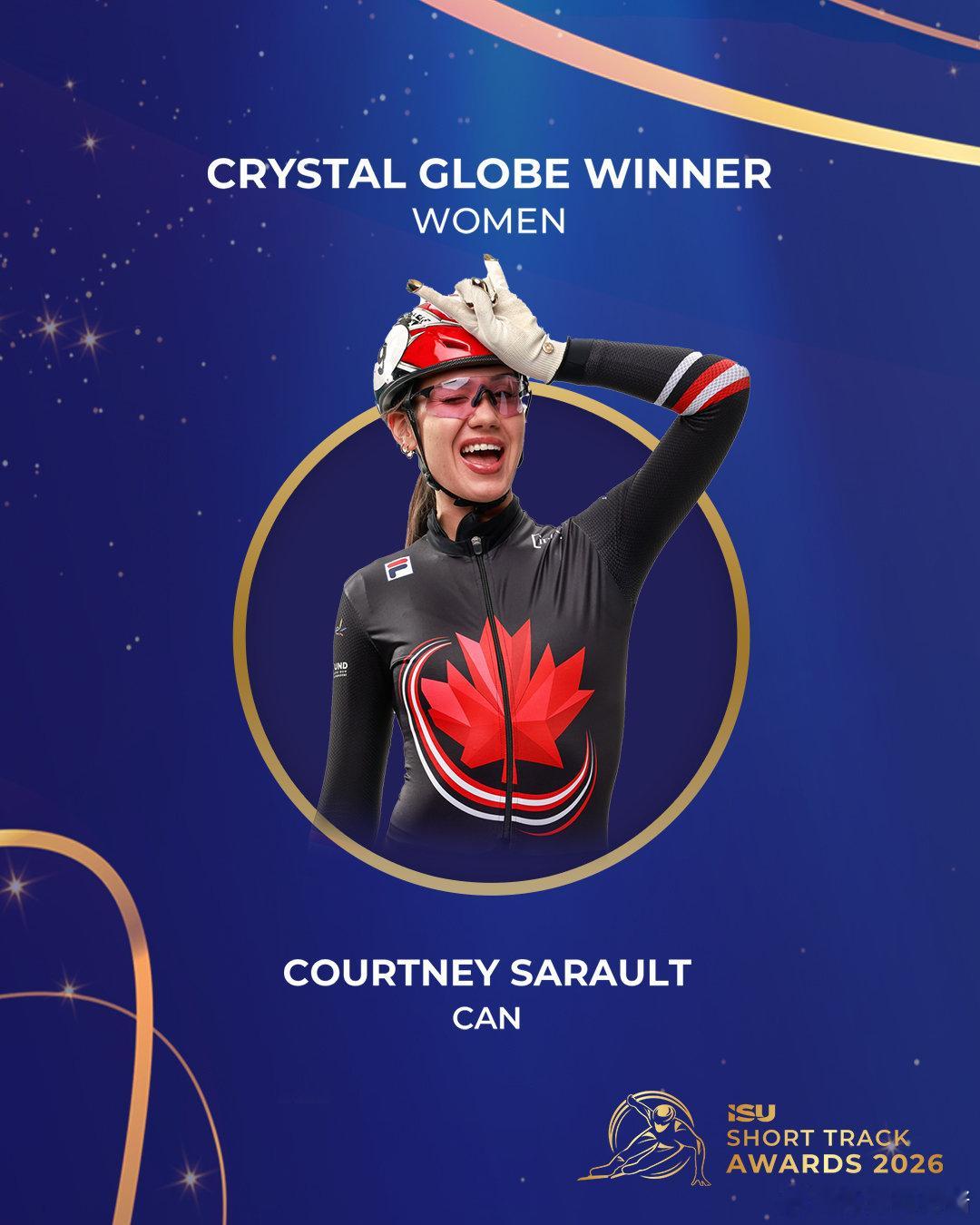 短道速滑赛季各奖项出炉 2026短道速滑世锦赛落下大幕，随后举行了本赛季各奖项评