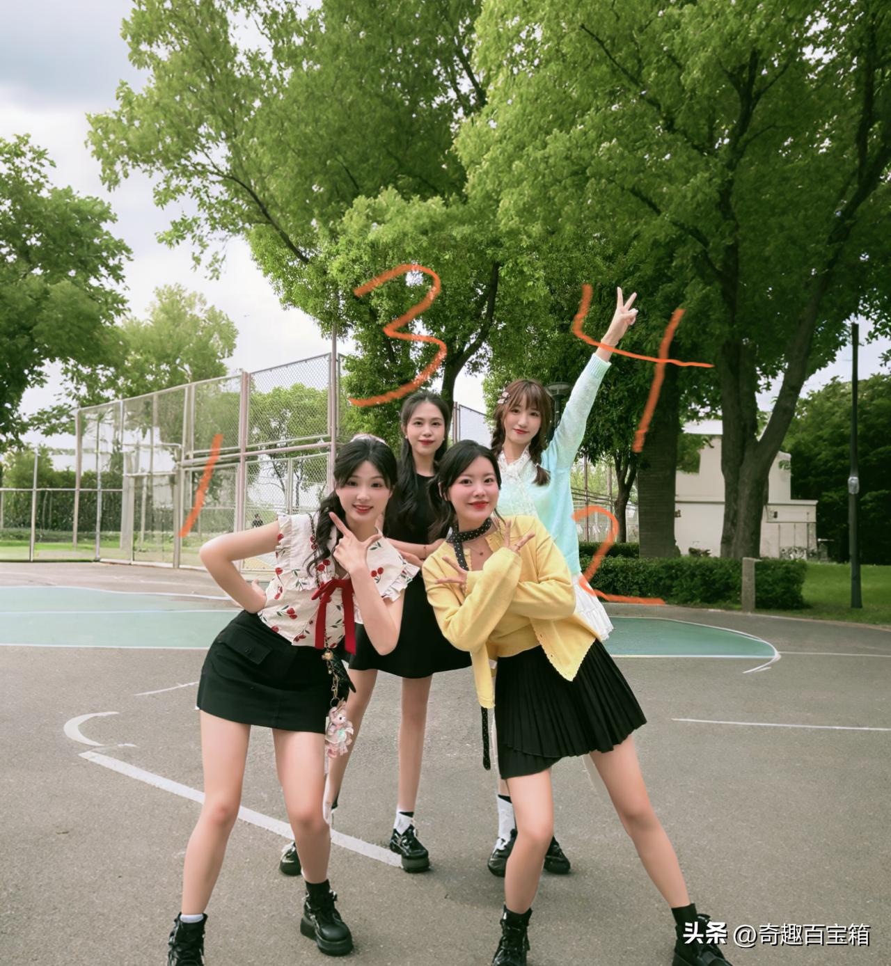 当1234遇上元气少女，这波青春暴击我先接了✨高清美女 甜美女孩z cb全能少女