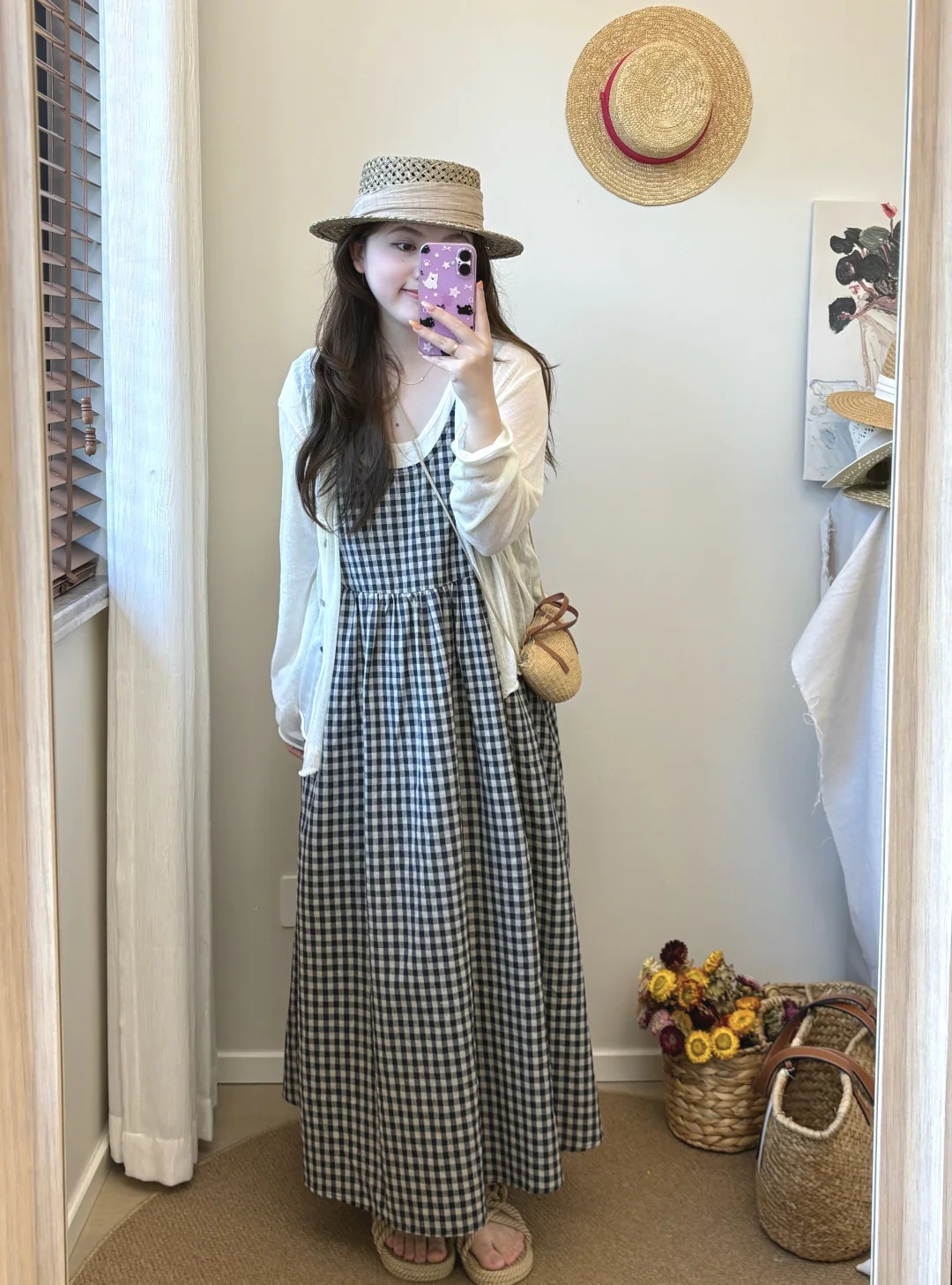 🫐长长的裙子依旧很爱穿～