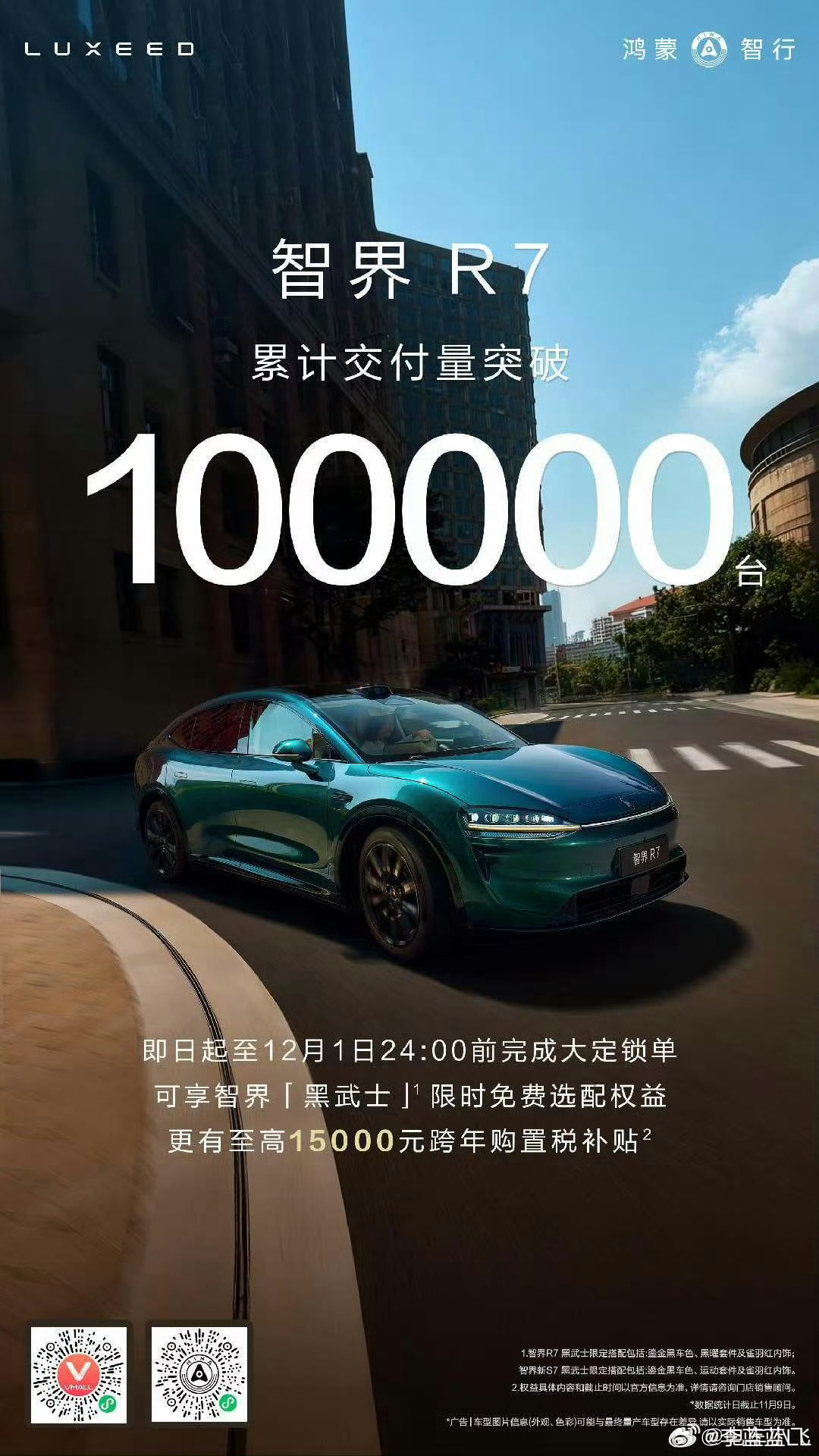 智界R7都交了10万台了啊！哈哈哈，好巧我也是这十万大军里的…[笑cry] ​​