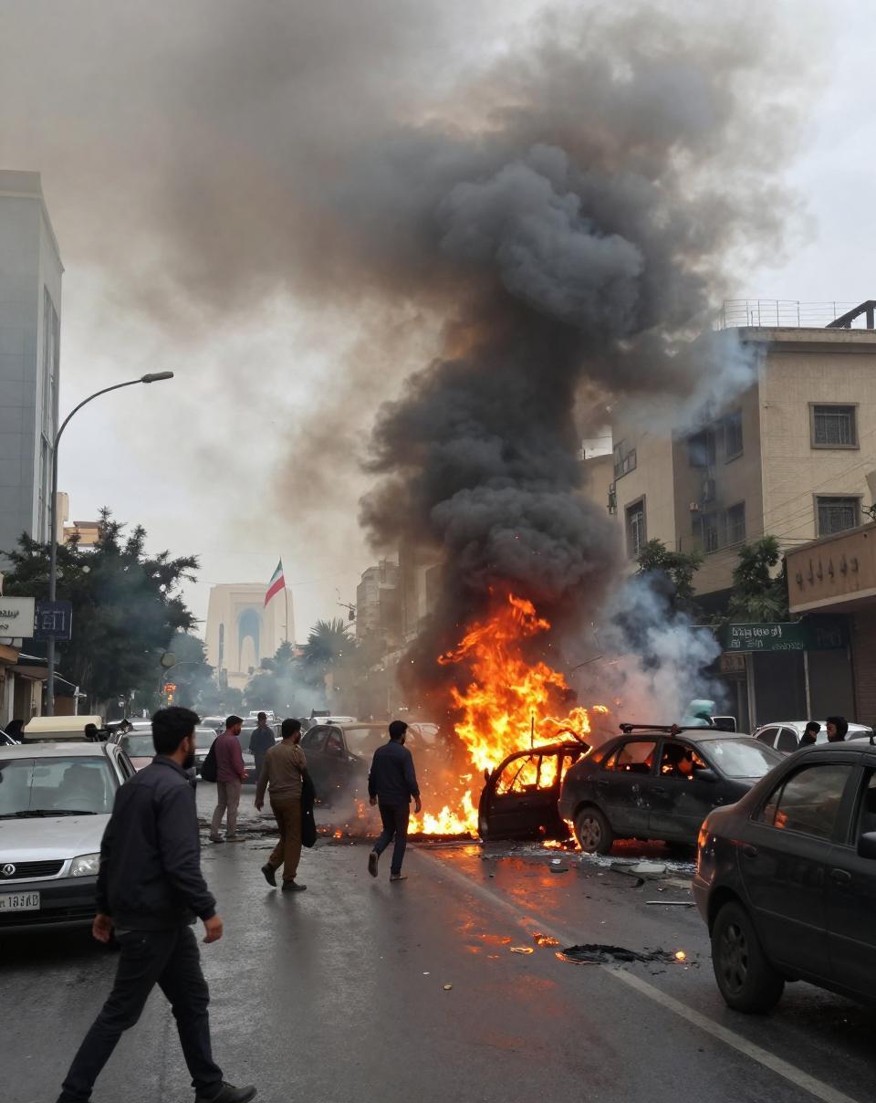 德黑兰市中心突发爆炸，中东本就紧绷的弦又颤了一下

据卡塔尔阿拉伯电视台2月28