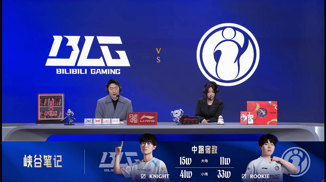 Knight与Rookie交手记录：Knight赢下15场，Rookie赢下11场