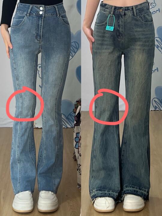 改版三次终于做出了版型好的不贴腿微喇裤😭