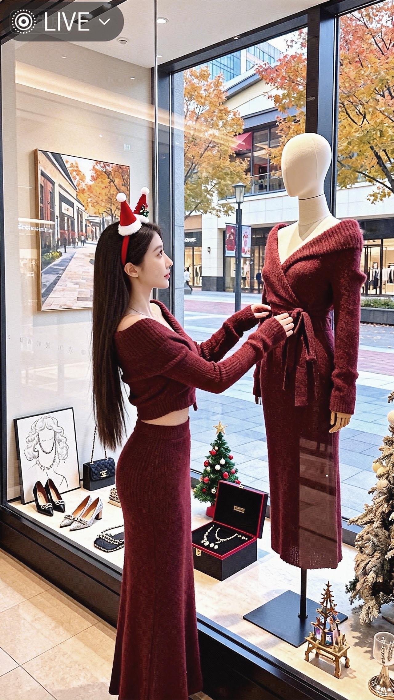 超前预制的圣诞穿搭 高级感穿搭 辣妹穿搭 时尚穿搭 ootd穿搭