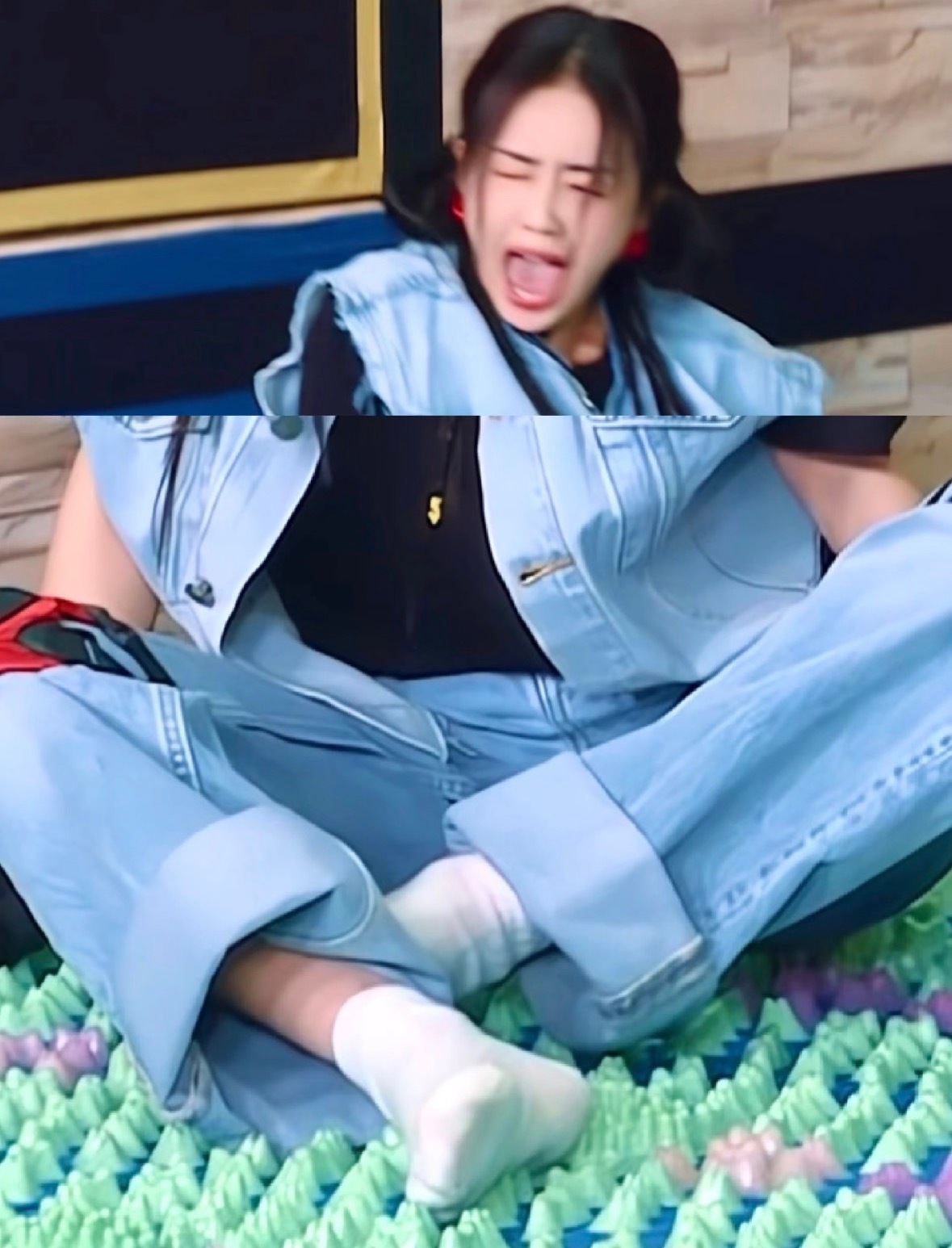 跑男团都被姚译添骗了 觉得痛就假装要掉下去让兄弟团架着，这招也太狡猾了吧。姚译添