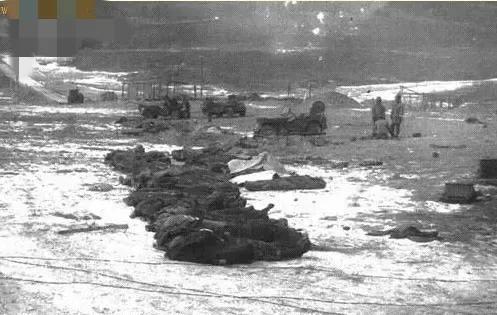 1950年12月，长津湖战役中，被击毙的美军士兵，这一张照片的拍摄地点位于新兴里