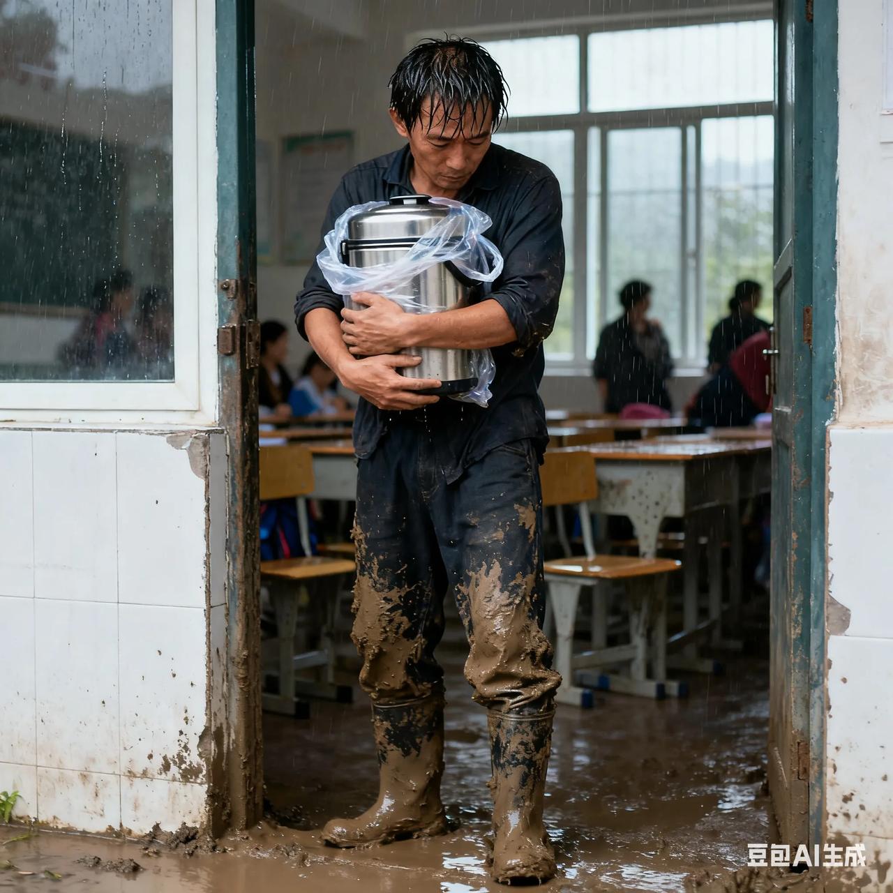 浙江，父亲冒雨来参加儿子的家长会，儿子的举动让在场的家长泪目！网友：“这一刻成绩