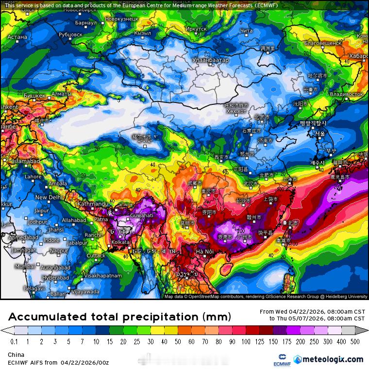 气象观察团 后期（4月底开始）华南要准备多雨了！ 