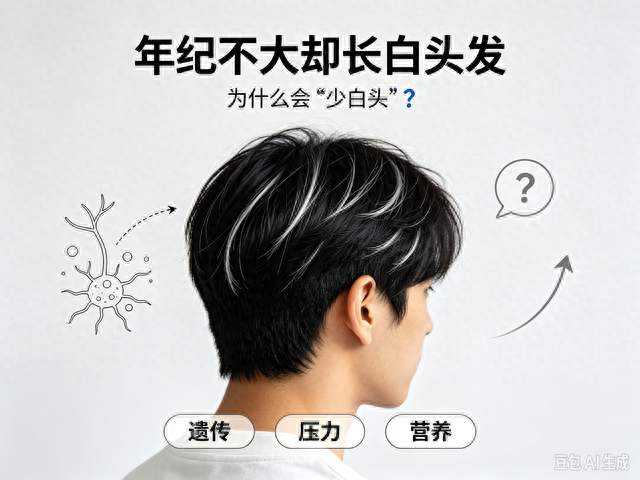 年纪不大却长白头发，为什么会“少白头”？