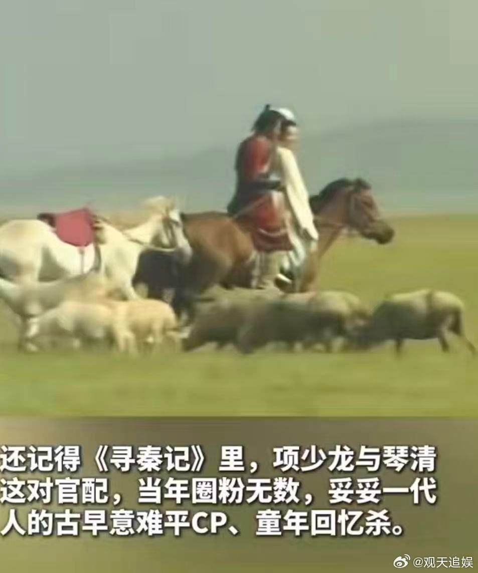 寻秦记25周年官配cp合体古天乐郭羡妮古早意难平cp小时候总盼着项少龙和琴清能有