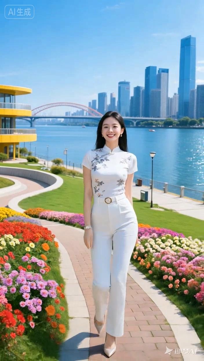 七绝●江边美景/古韵  

轻风静水艳阳光，
大厦高楼视野长。
岸上公园风景美，